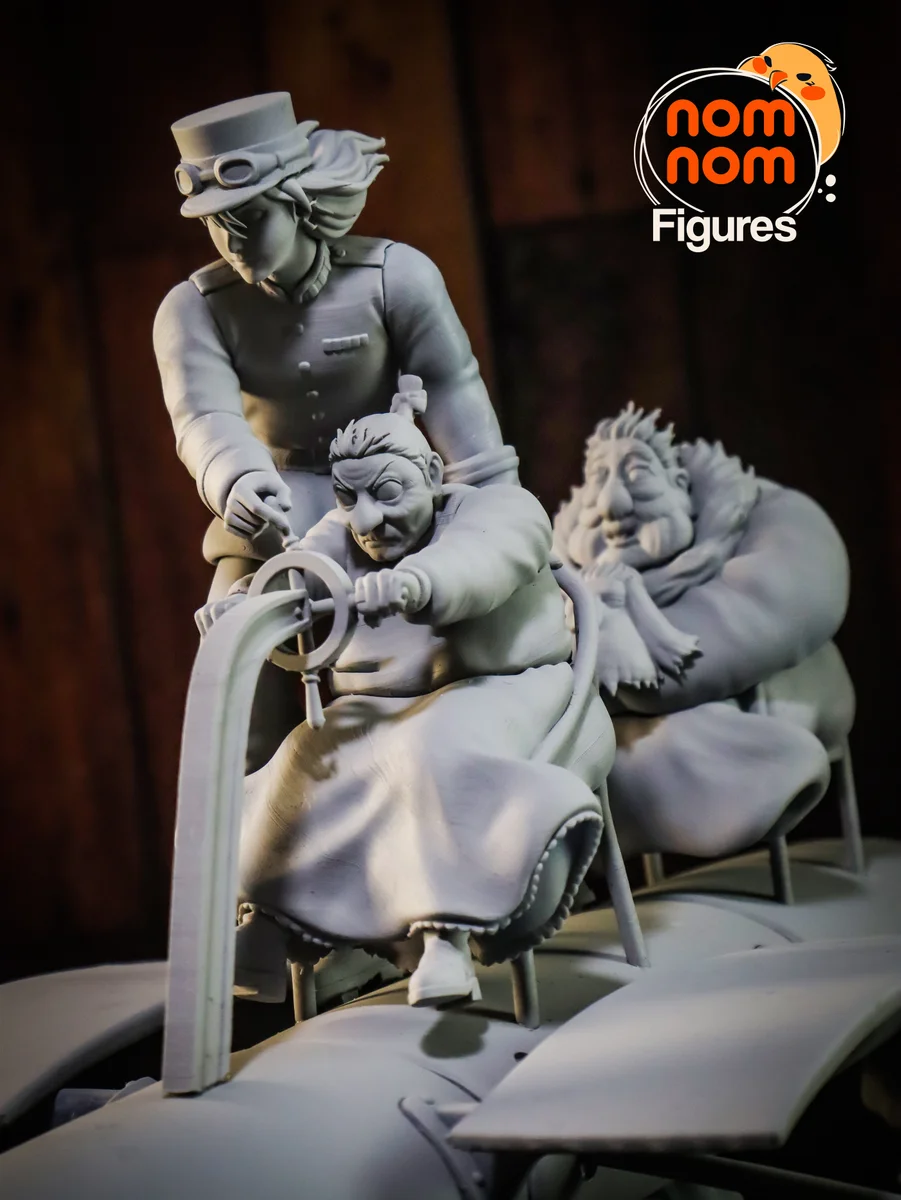Howl | Fan Art | 3D Printed Resin Model Garage Kit | *Un-Painted* | Nomnom 14
