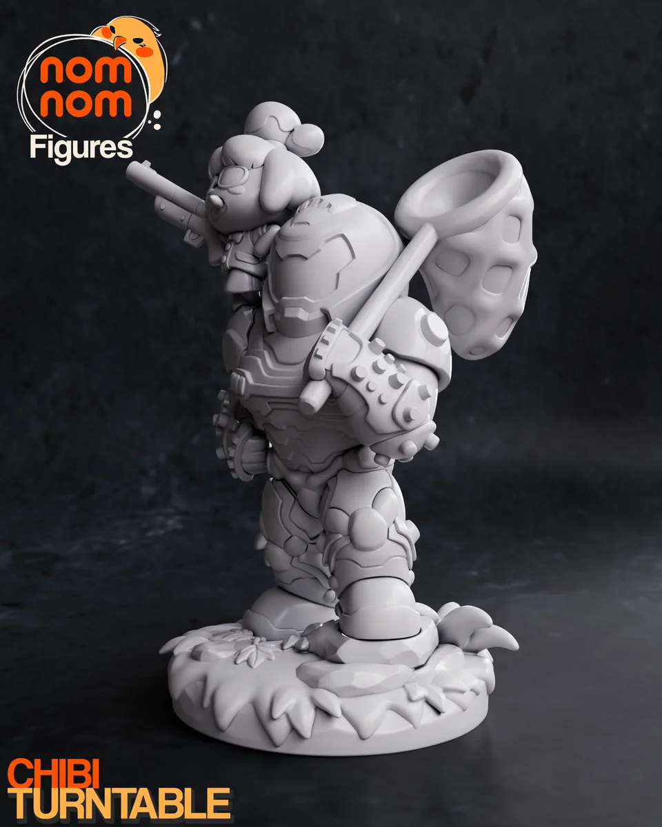Chibi Isabelle | Fan Art | 3D Printed Resin Model Garage Kit | *Un-Painted* | Nomnom 6