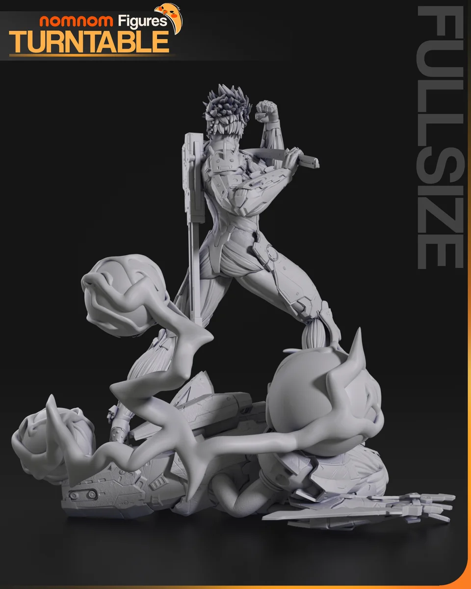 Raiden | Fan Art | 3D Printed Resin Model Garage Kit | *Un-Painted* | Nomnom 7