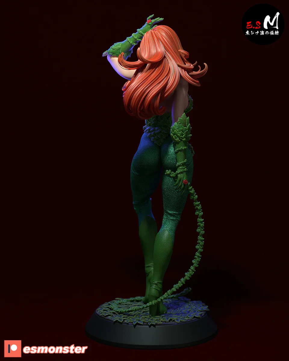Poison Ivy v1 | Fan Art | 3D Printed Resin Model Garage Kit | *Un-Painted* | ES Monster 4