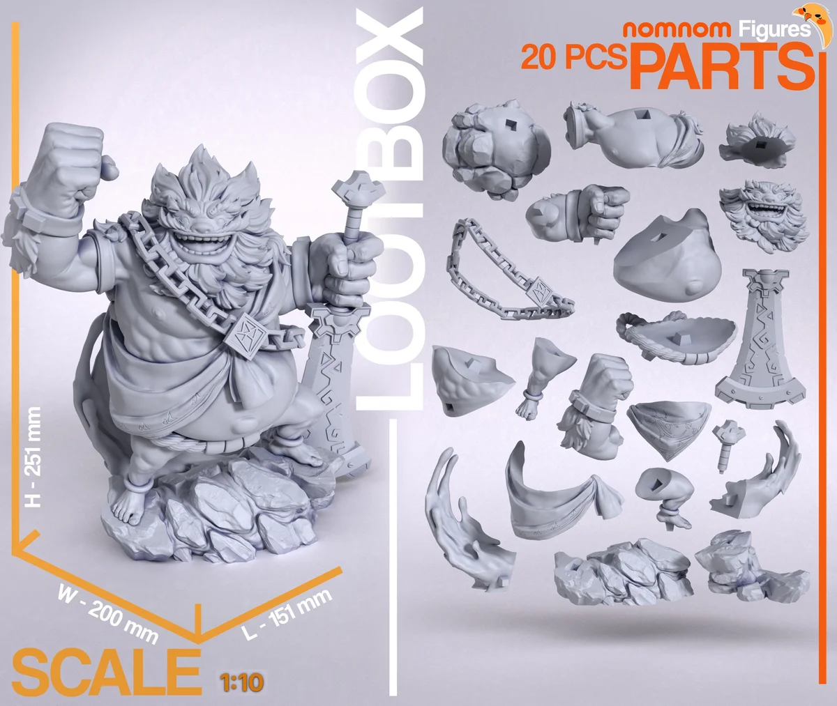 Daruk | Fan Art | 3D Printed Resin Model Garage Kit | *Un-Painted* | Nomnom 3