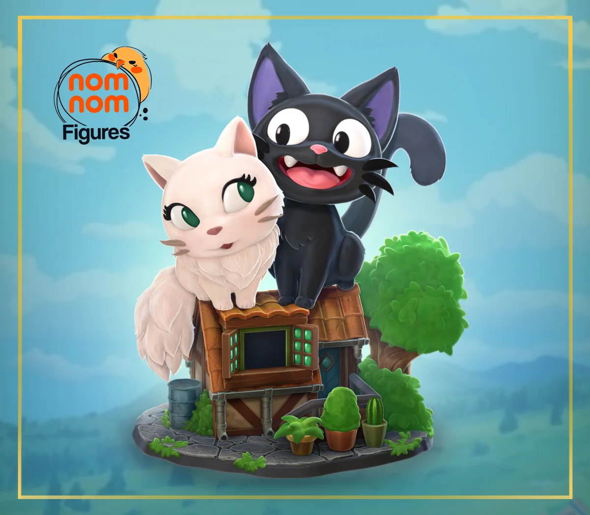 Chibi Jiji | Fan Art | 3D Printed Resin Model Garage Kit | *Un-Painted* | Nomnom