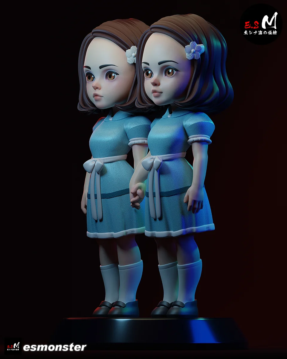 Shining Sisters | Fan Art | 3D Printed Resin Model Garage Kit | *Un-Painted* | ES Monster 3