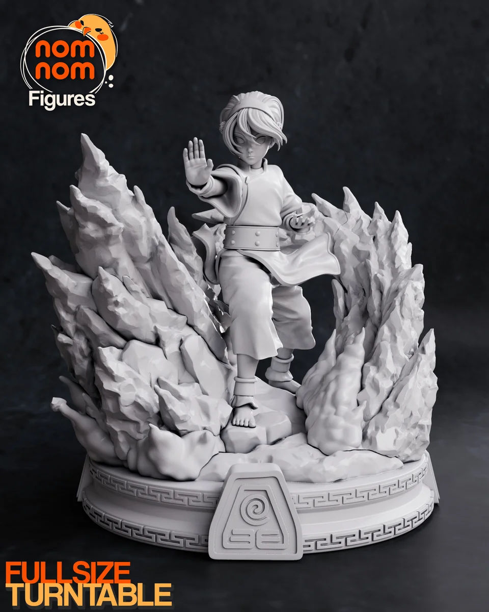 Toph | Fan Art | 3D Printed Resin Model Garage Kit | *Un-Painted* | Nomnom 6