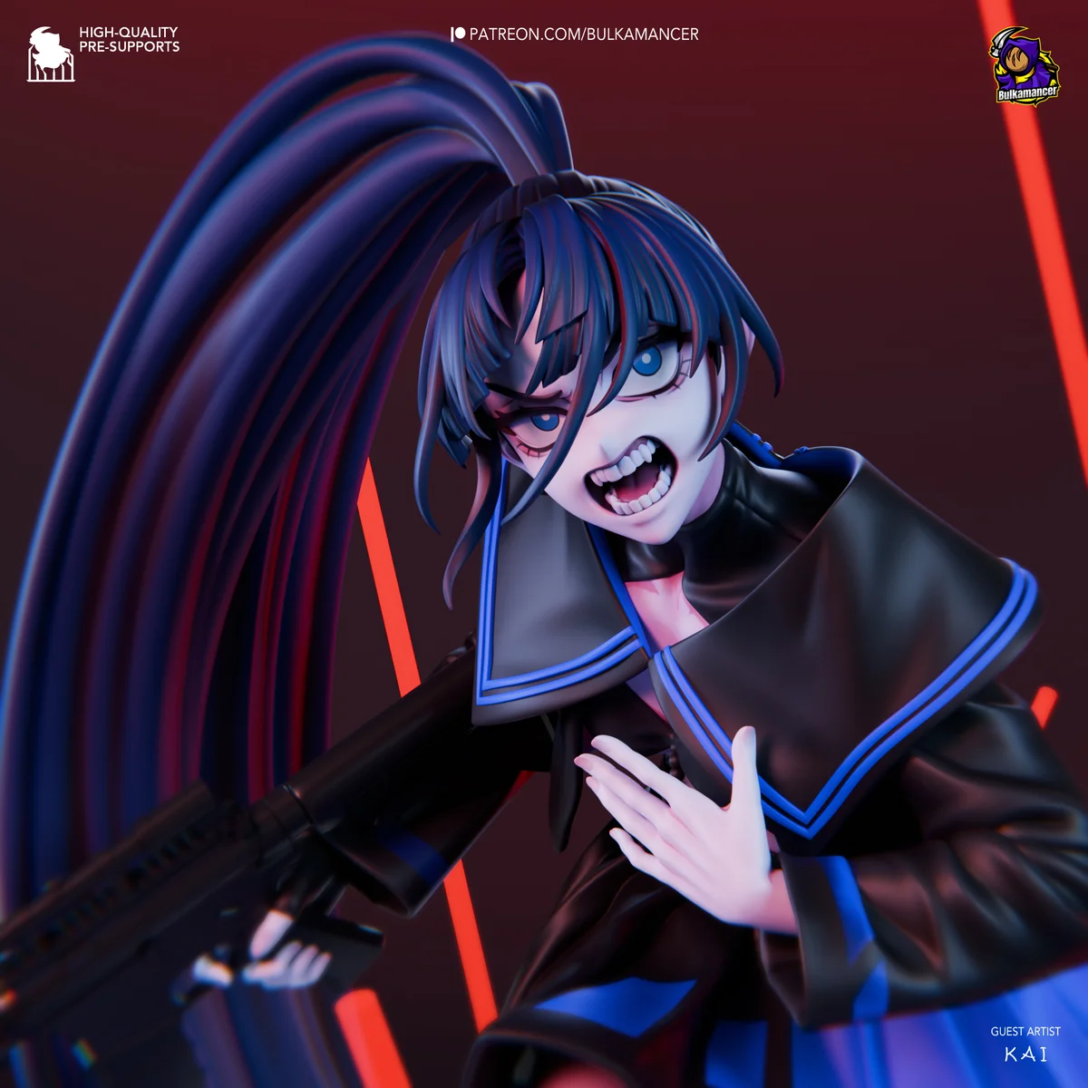 Naima | Fan Art | 3D Printed Resin Model Garage Kit | *Un-Painted* | Bulkamancer