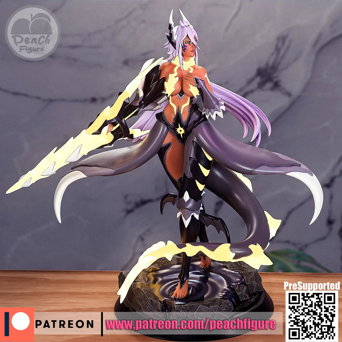Harribel | Fan Art | 3D Printed Resin Model Garage Kit | *Un-Painted* | Peach Figure 4