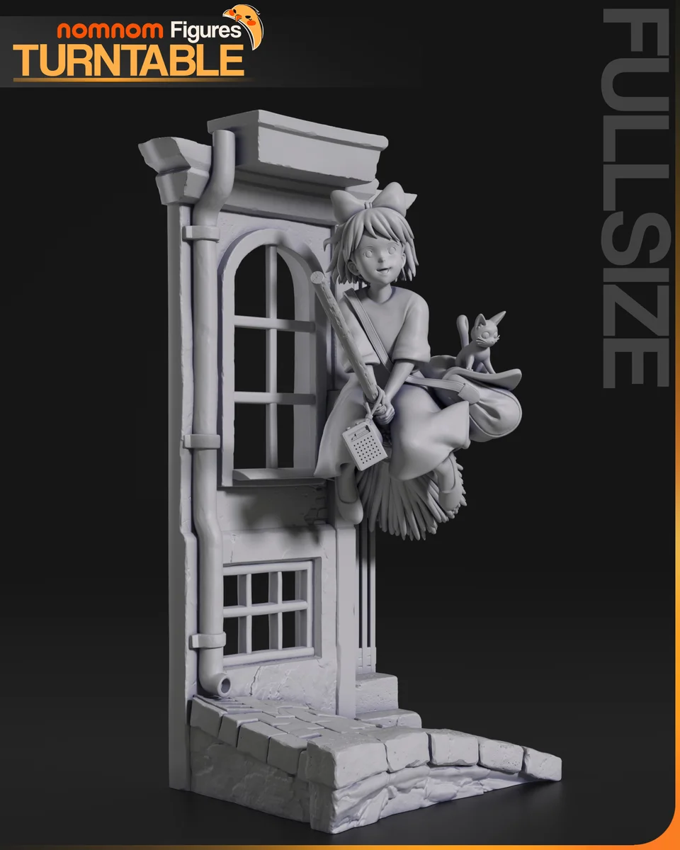 Kiki | Fan Art | 3D Printed Resin Model Garage Kit | *Un-Painted* | Nomnom 6