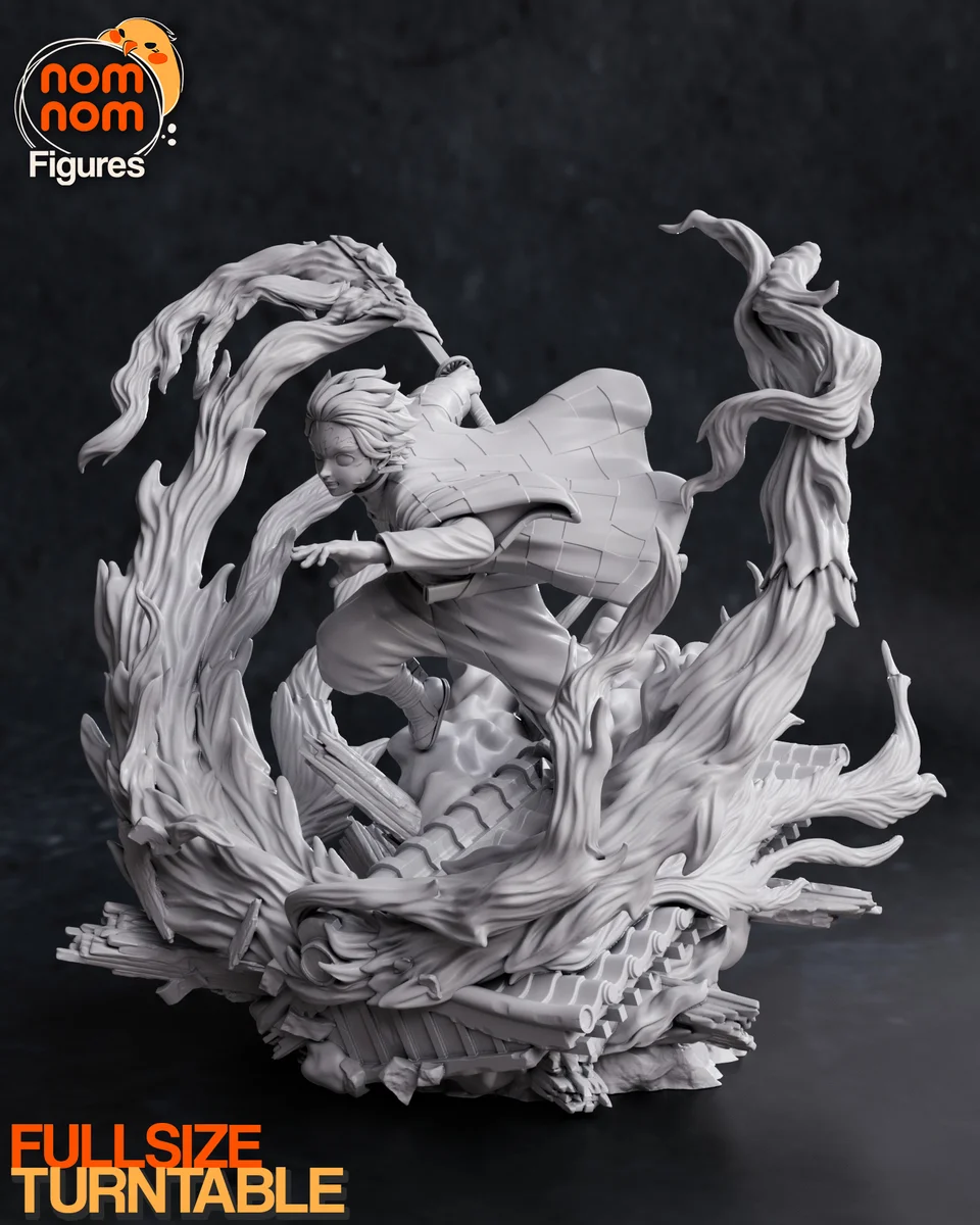 Tanjiro | Fan Art | 3D Printed Resin Model Garage Kit | *Un-Painted* | Nomnom 7