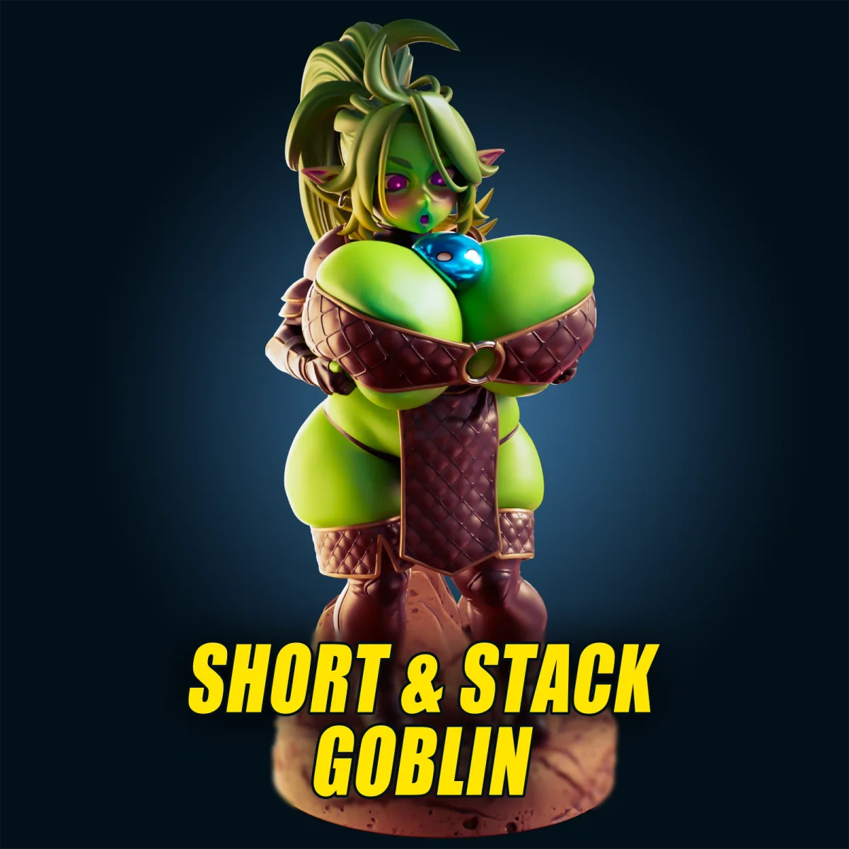 Goblin Girl Short & Stacked | Fan Art | 3D Printed Resin Model Garage Kit | *Un-Painted* | Officer Rhu