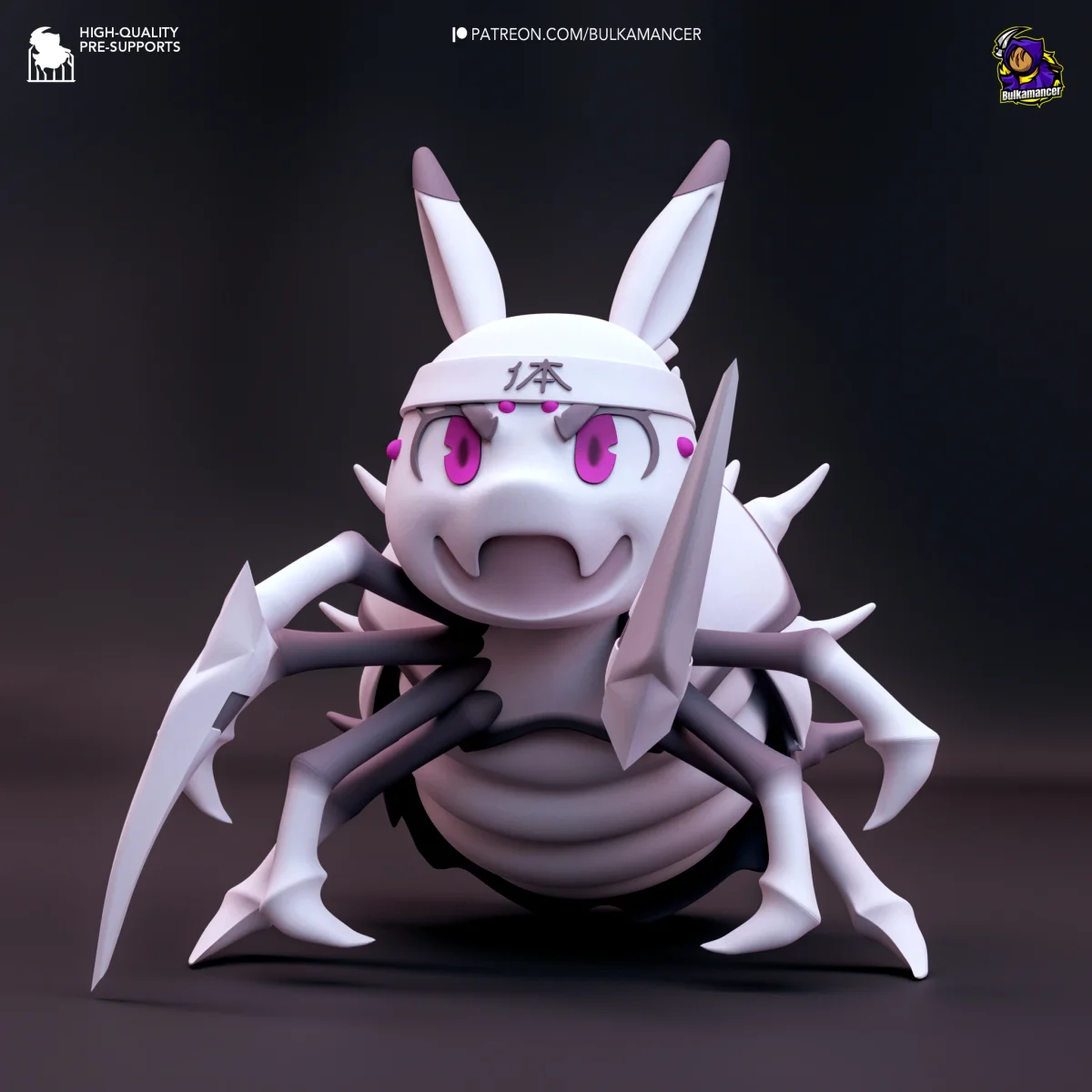 Chibi Spiders | Fan Art | 3D Printed Resin Model Garage Kit | *Un-Painted* | Bulkamancer 3