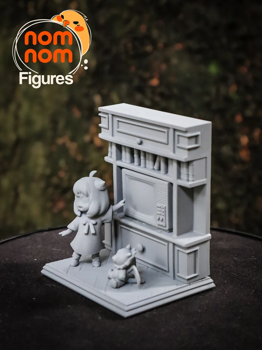 Chibi Anya Forger | Fan Art | 3D Printed Resin Model Garage Kit | *Un-Painted* | Nomnom 4
