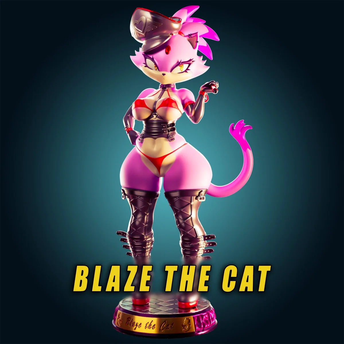 Blaze | Fan Art | 3D Printed Resin Model Garage Kit | *Un-Painted* | Officer Rhu 4