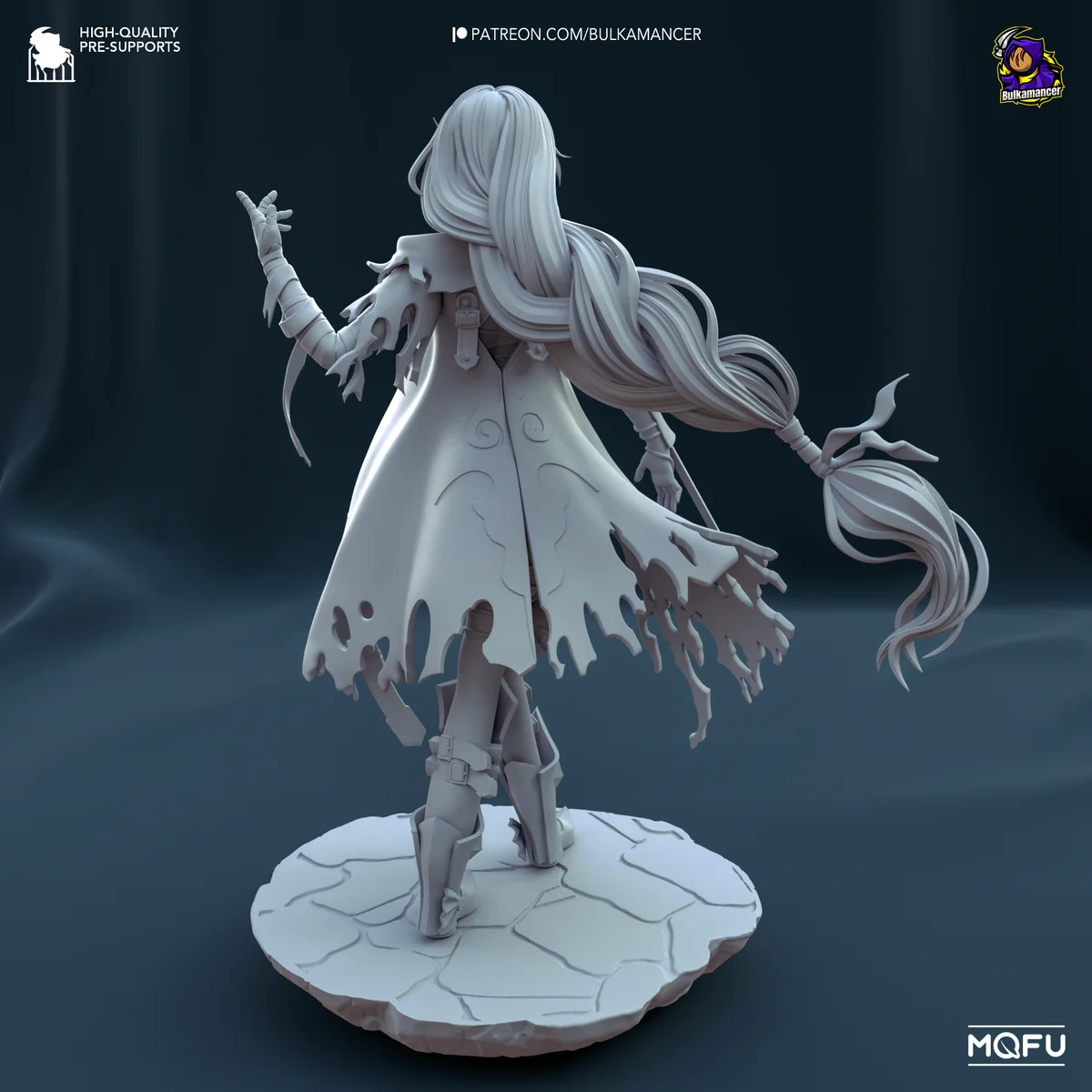 Velvet Crowe | Fan Art | 3D Printed Resin Model Garage Kit | *Un-Painted* | Bulkamancer 8