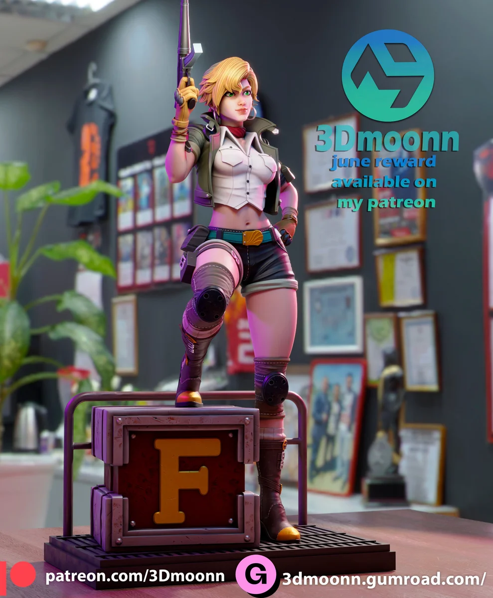 Eri | Fan Art | 3D Printed Resin Model Garage Kit | *Un-Painted* | 3DMoonn 4
