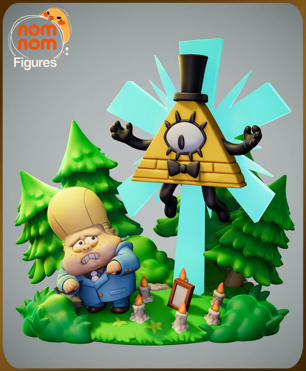Chibi Bill Cypher | Fan Art | 3D Printed Resin Model Garage Kit | *Un-Painted* | Nomnom