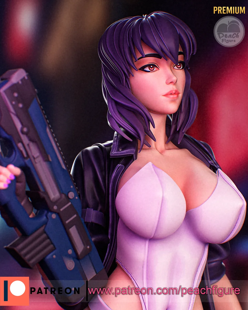 Motoko | Fan Art | 3D Printed Resin Model Garage Kit | *Un-Painted* | Peach Figure 6