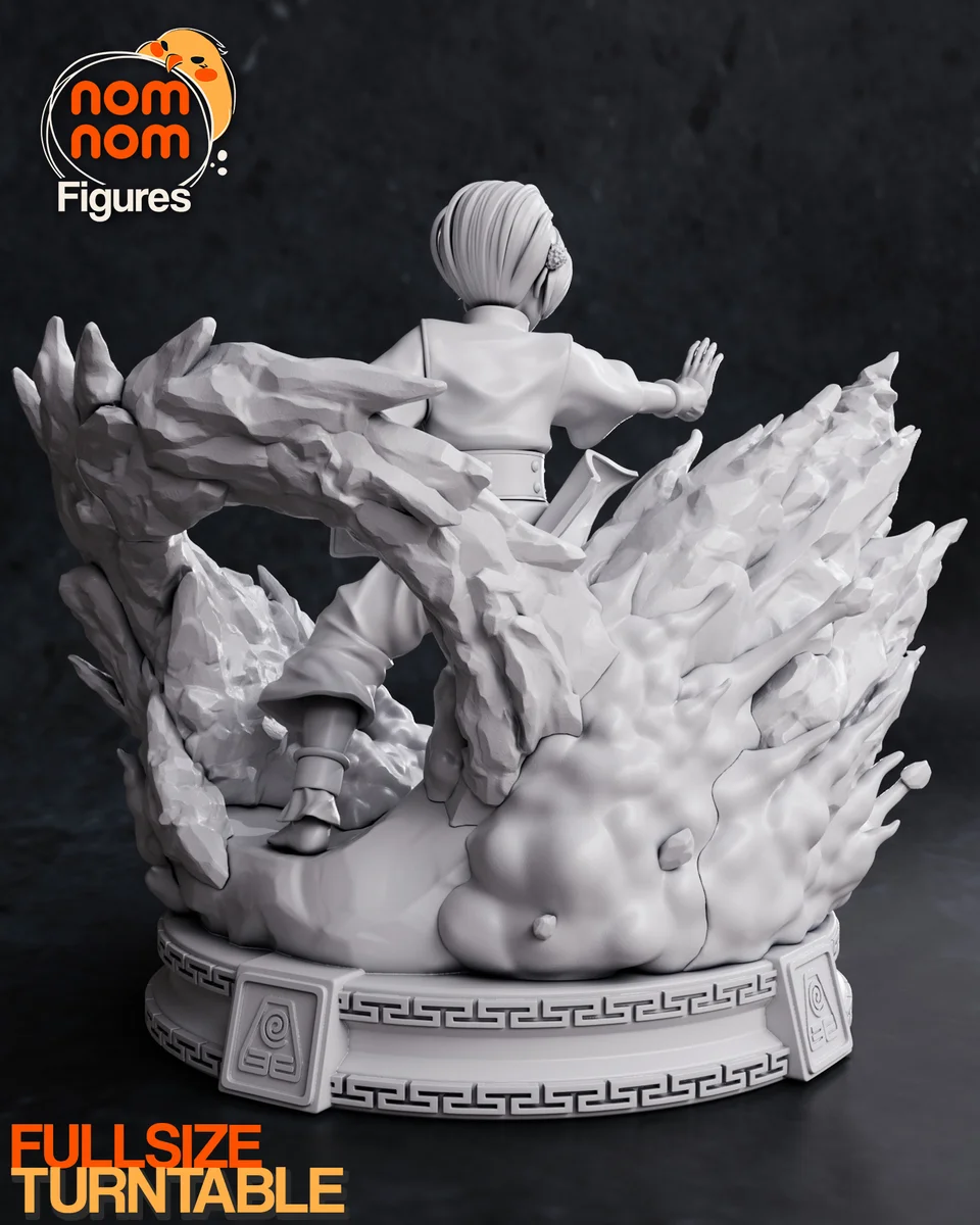 Toph | Fan Art | 3D Printed Resin Model Garage Kit | *Un-Painted* | Nomnom 5