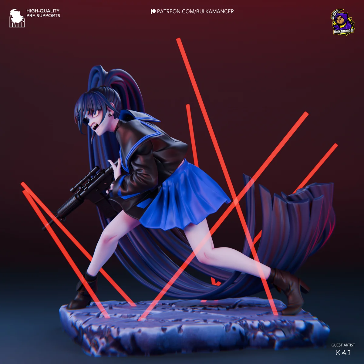 Naima | Fan Art | 3D Printed Resin Model Garage Kit | *Un-Painted* | Bulkamancer 3