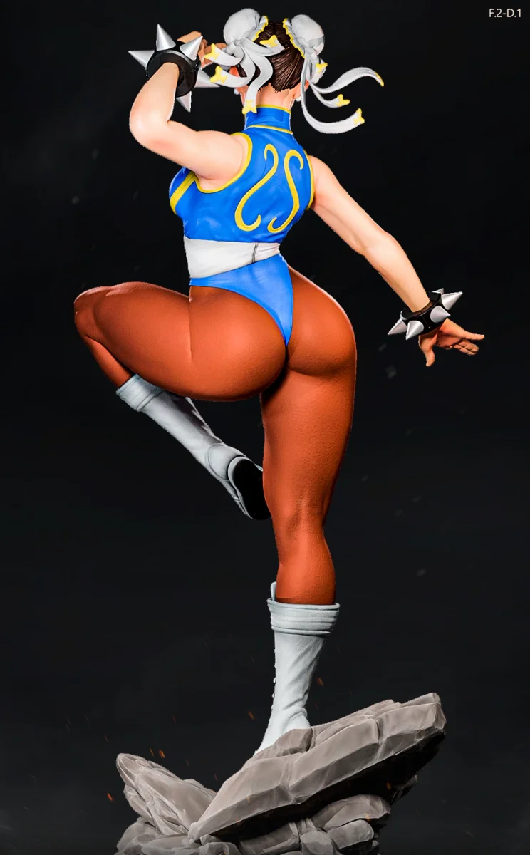 Chun-Li (Pose 1) | Fan Art | 3D Printed Resin Model Garage Kit | *Un-Painted* | ES Monster 4