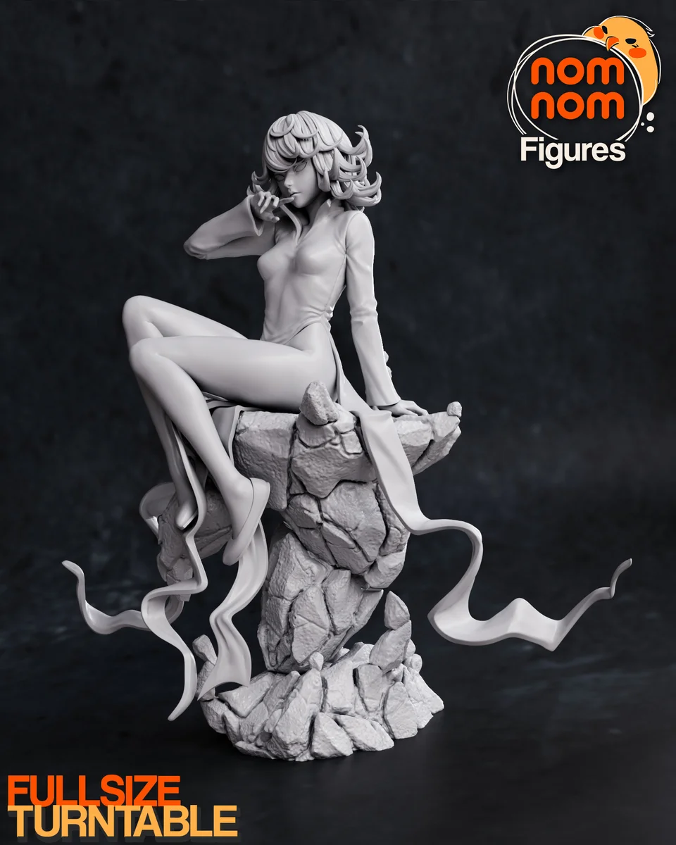 Tatsumaki | Fan Art | 3D Printed Resin Model Garage Kit | *Un-Painted* | Nomnom 6