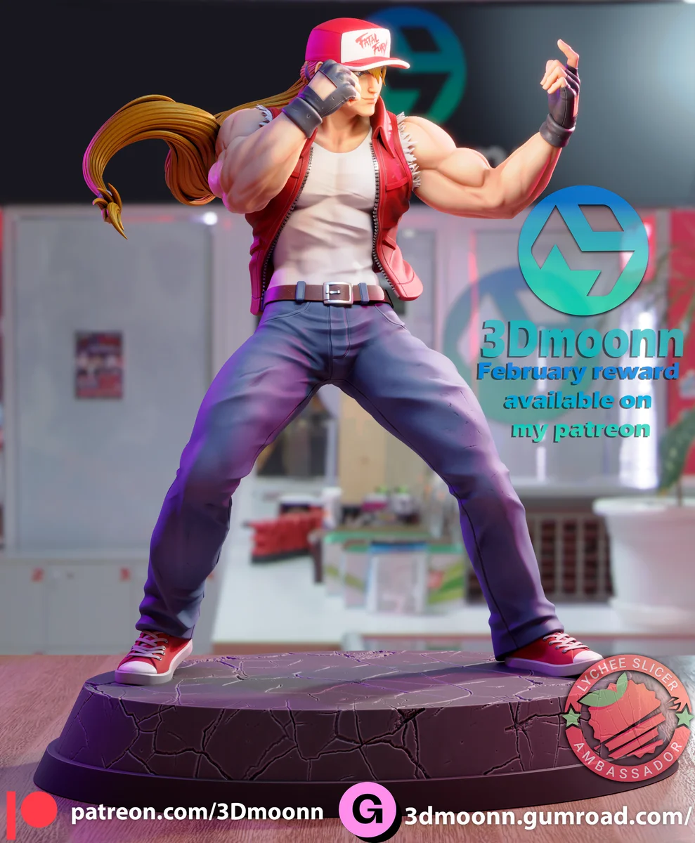 Terry | Fan Art | 3D Printed Resin Model Garage Kit | *Un-Painted* | 3DMoonn 8