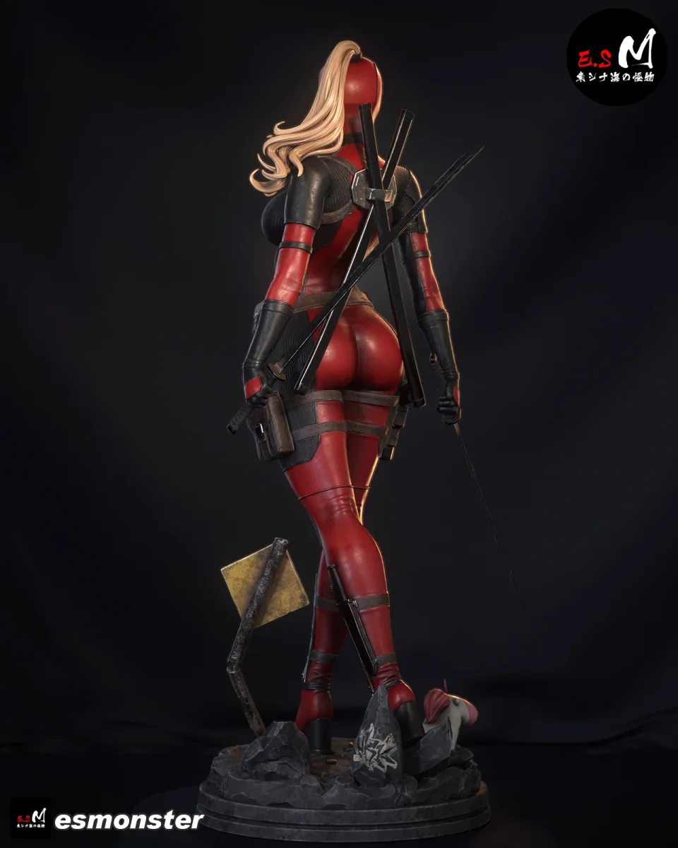 Lady Deadpool | Fan Art | 3D Printed Resin Model Garage Kit | *Un-Painted* | ES Monster 4