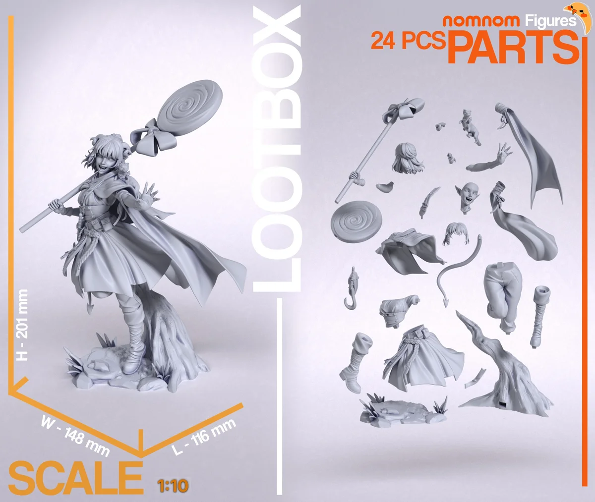 Jester Lavorre | Fan Art | 3D Printed Resin Model Garage Kit | *Un-Painted* | Nomnom 3