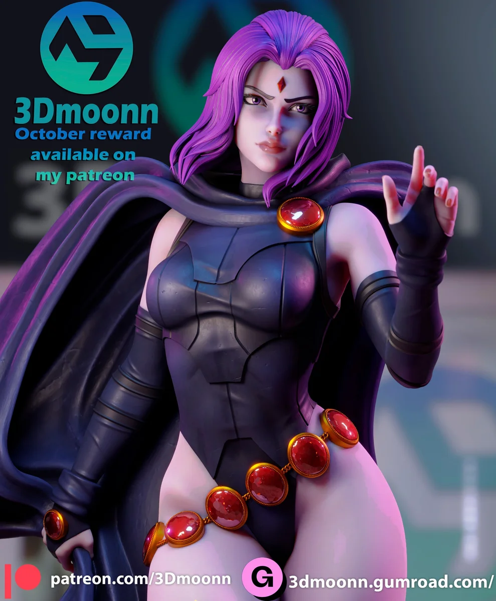 Raven | Fan Art | 3D Printed Resin Model Garage Kit | *Un-Painted* | 3DMoonn