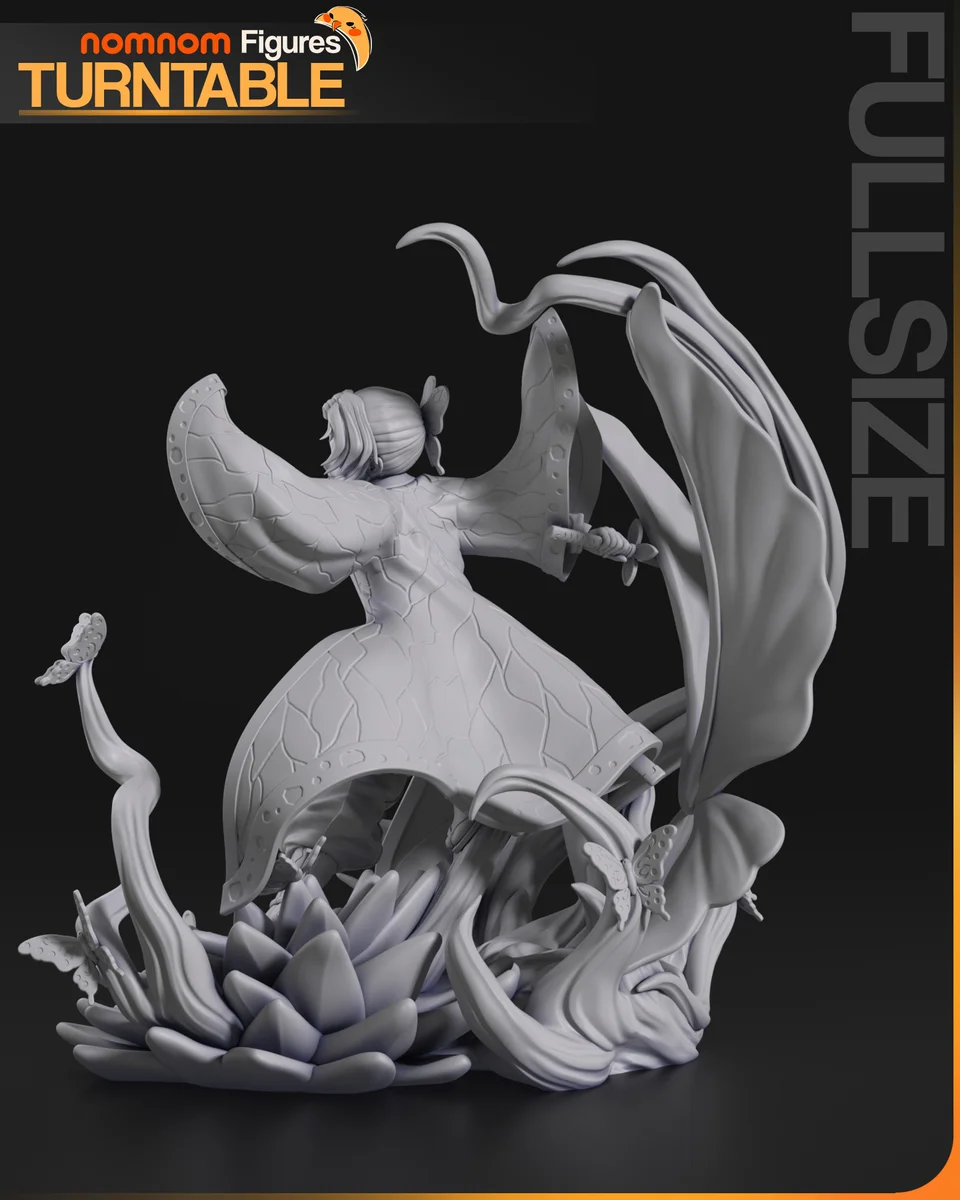 Shinobu Kochou | Fan Art | 3D Printed Resin Model Garage Kit | *Un-Painted* | Nomnom 7