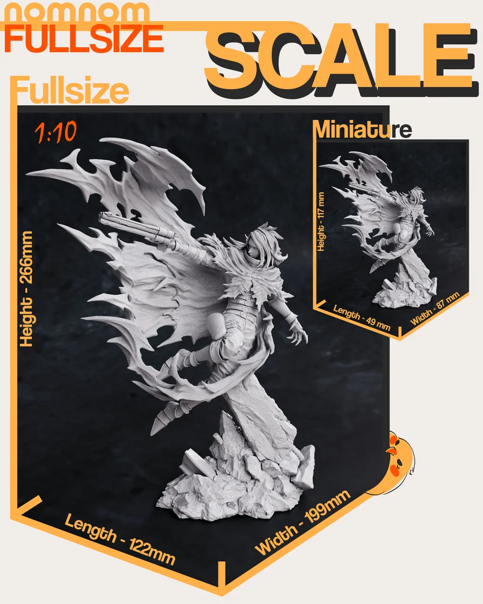 Vincent Valentine | Fan Art | 3D Printed Resin Model Garage Kit | *Un-Painted* | Nomnom 18