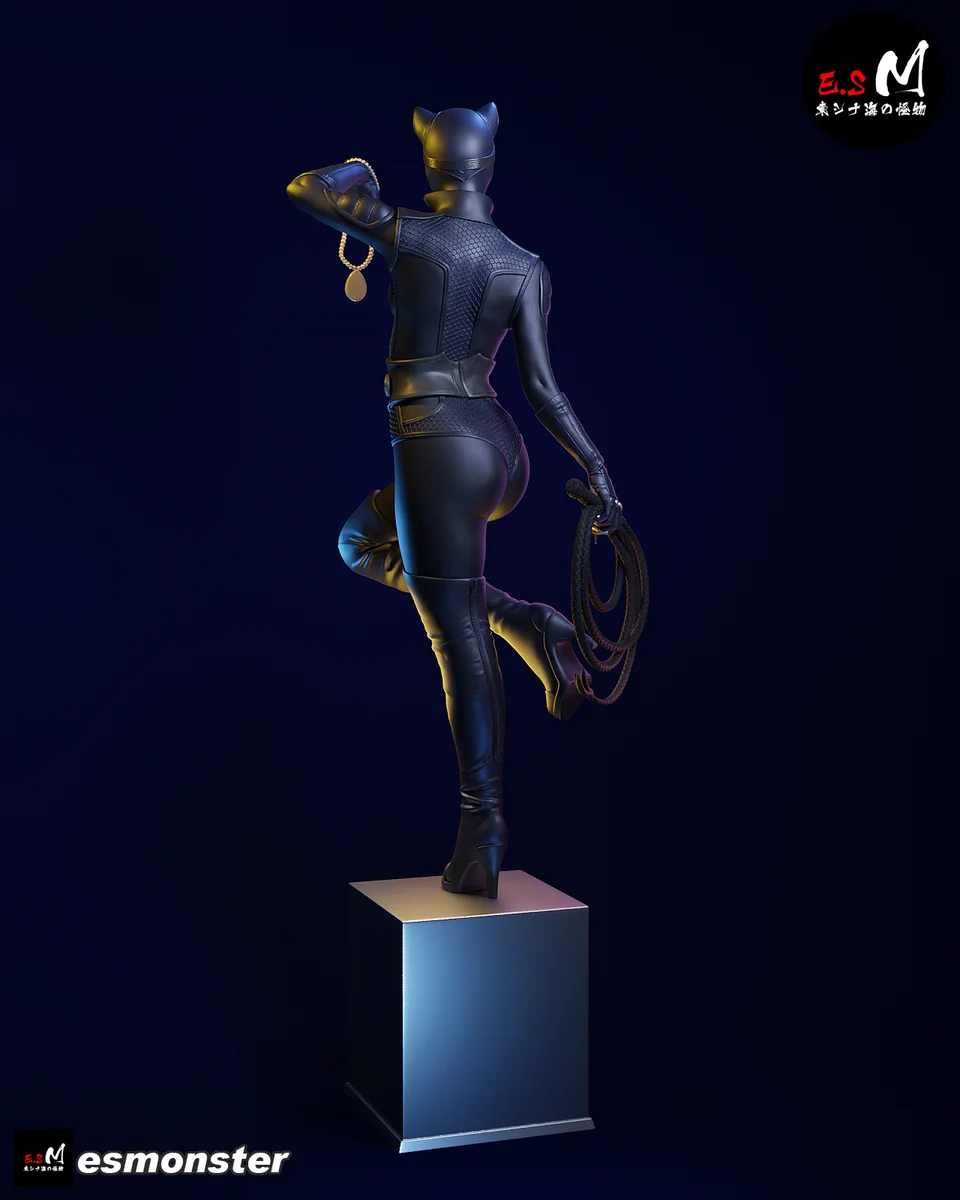 Catwoman | Fan Art | 3D Printed Resin Model Garage Kit | *Un-Painted* | ES Monster 4