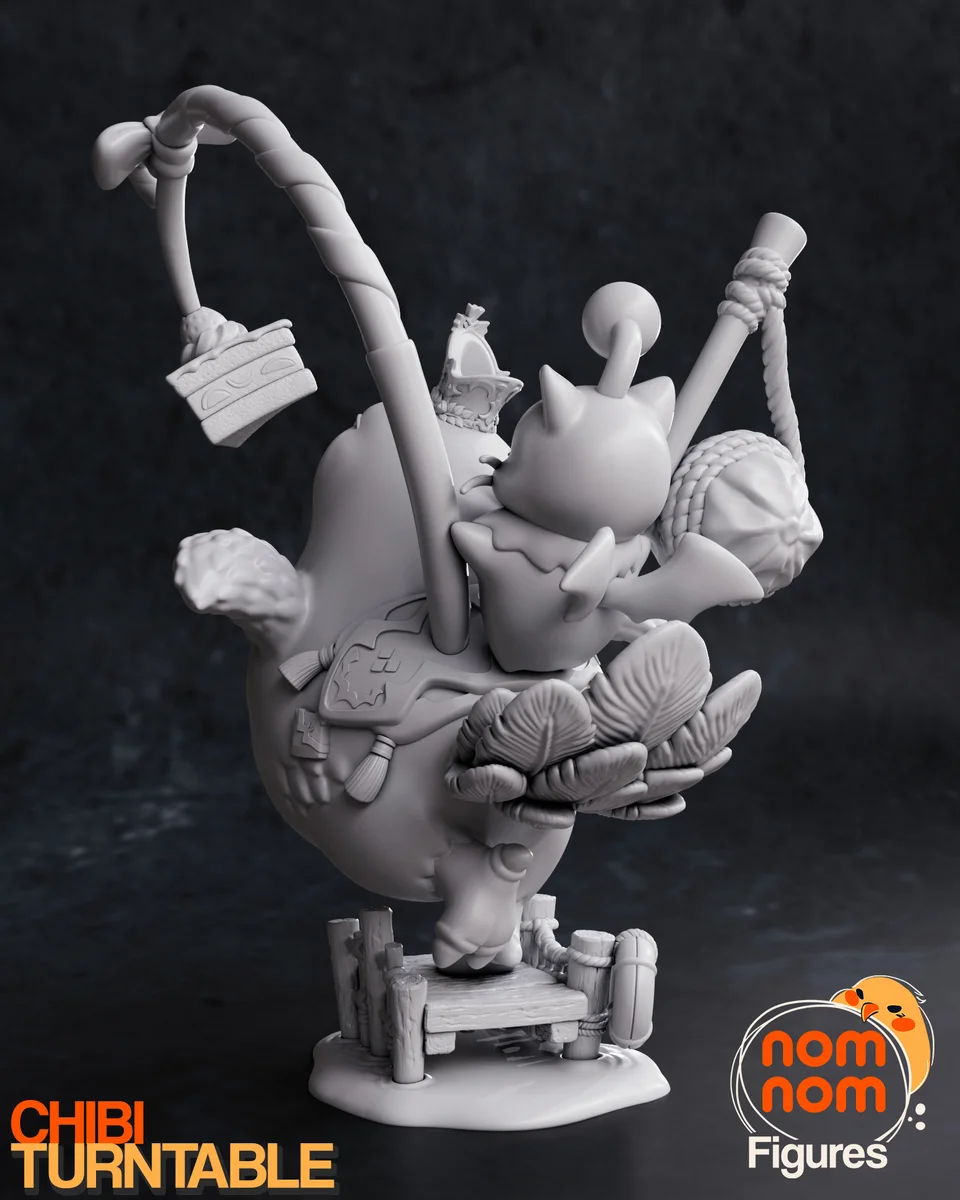 Chibi Chocobo | Fan Art | 3D Printed Resin Model Garage Kit | *Un-Painted* | Nomnom 5