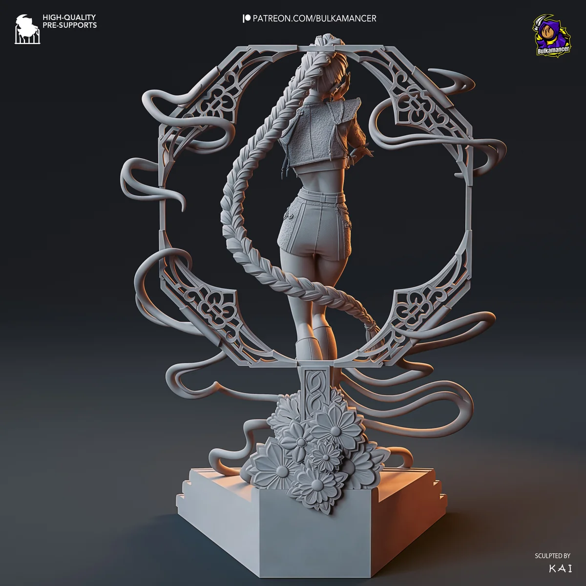 Rumi - Golden Vocalist | Fan Art | 3D Printed Resin Model Garage Kit | *Un-Painted* | Bulkamancer 7