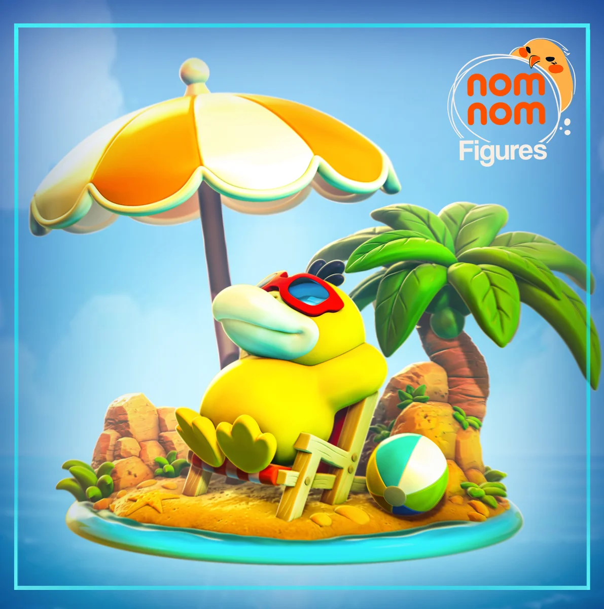 Chibi Psyduck | Fan Art | 3D Printed Resin Model Garage Kit | *Un-Painted* | Nomnom