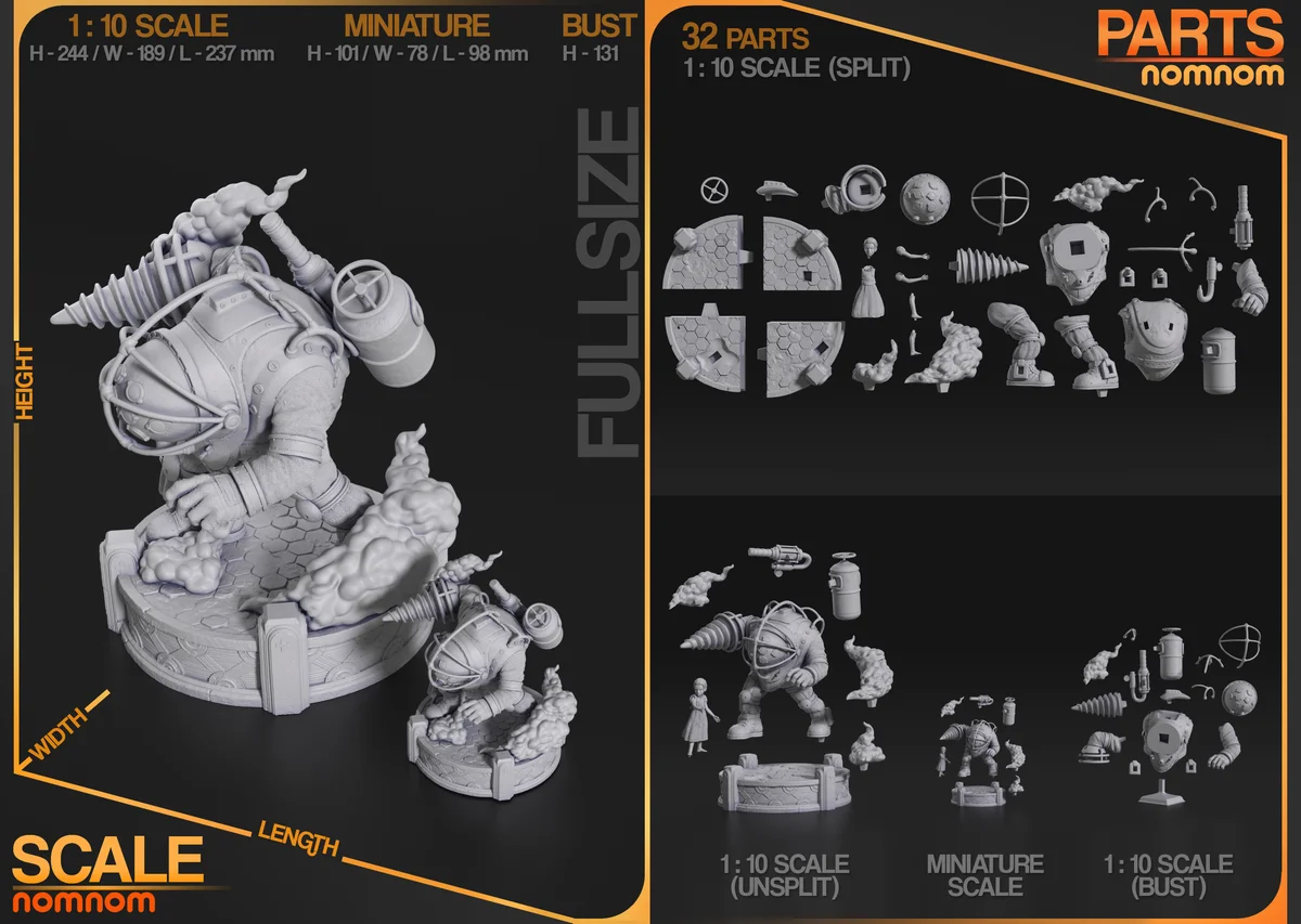 Bouncer | Fan Art | 3D Printed Resin Model Garage Kit | *Un-Painted* | Nomnom 3
