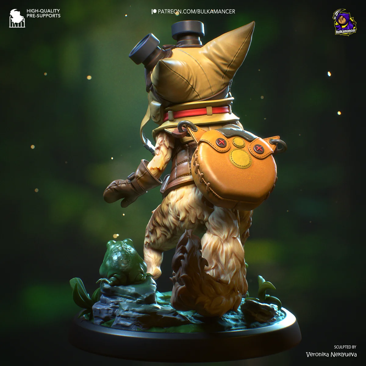 Palico and Toad | Fan Art | 3D Printed Resin Model Garage Kit | *Un-Painted* | Bulkamancer 4