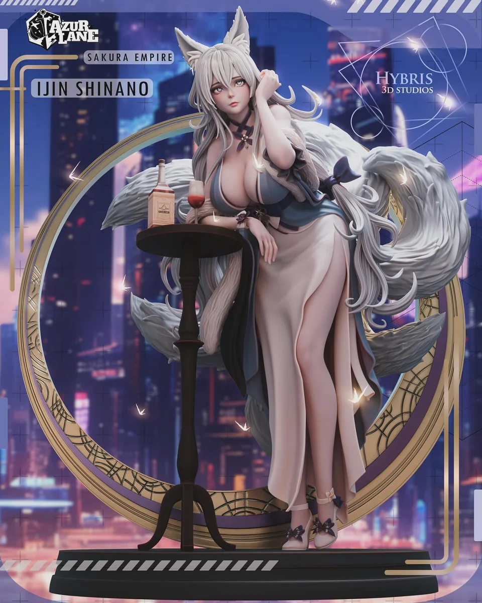 Ijin Shinano | Fan Art | 3D Printed Resin Model Garage Kit | *Un-Painted* | Hybris Studios 3