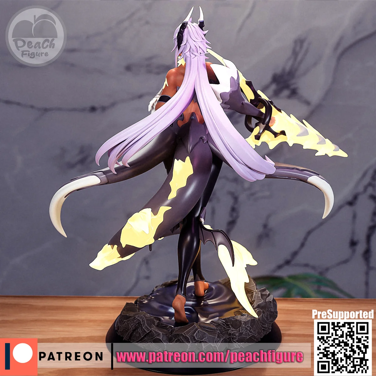 Harribel | Fan Art | 3D Printed Resin Model Garage Kit | *Un-Painted* | Peach Figure 3