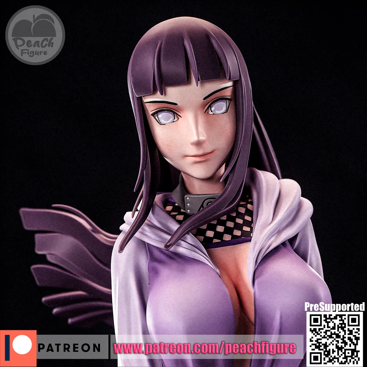 Hinata | Fan Art | 3D Printed Resin Model Garage Kit | *Un-Painted* | Peach Figure 4