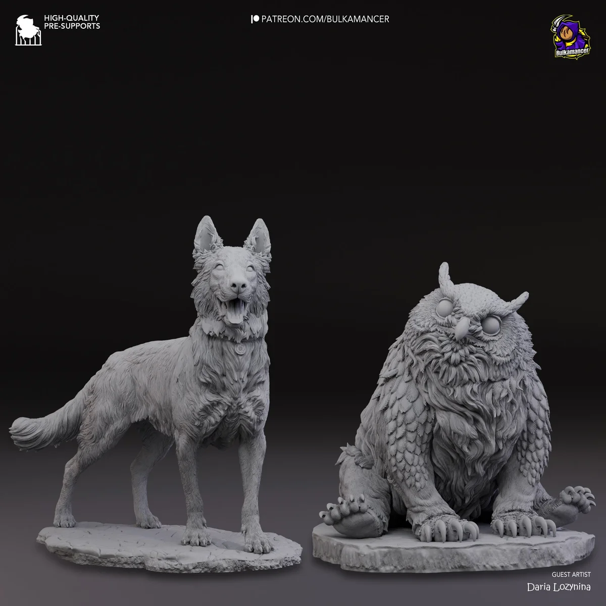 Camp Pets | Fan Art | 3D Printed Resin Model Garage Kit | *Un-Painted* | Bulkamancer 7