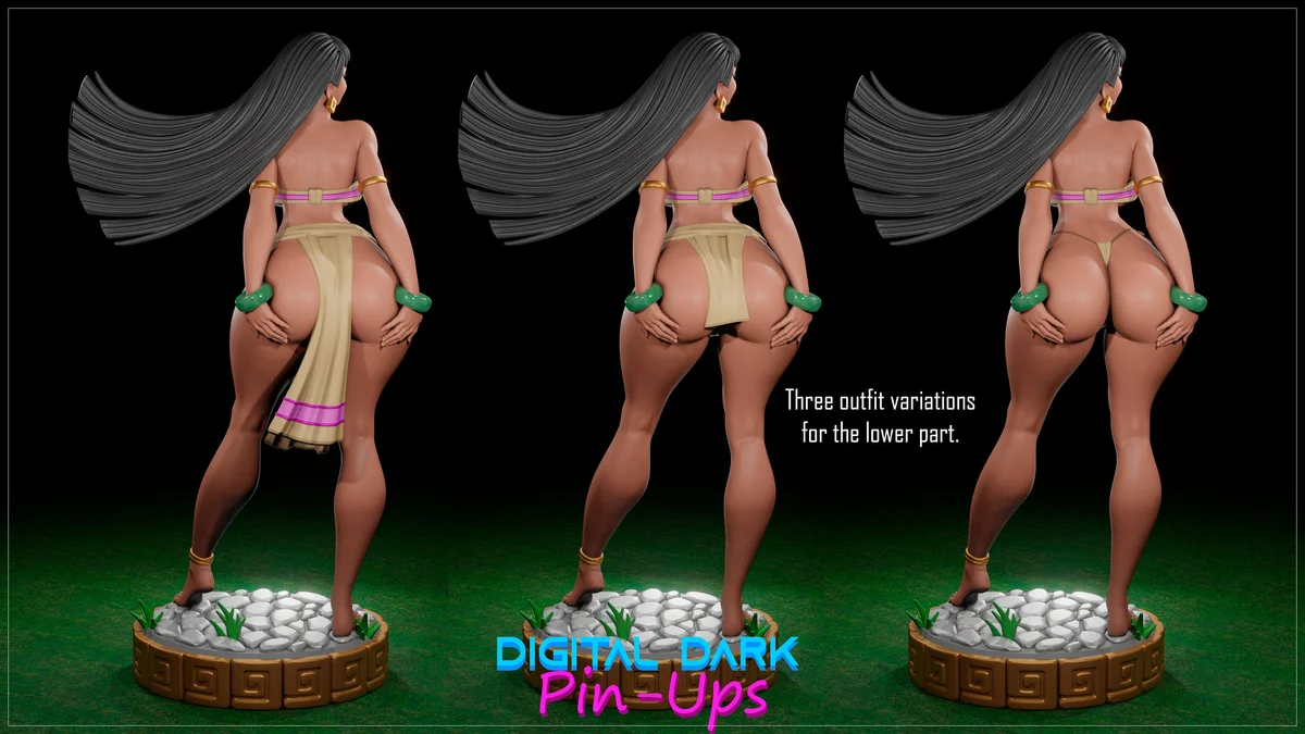 Chel | Fan Art | 3D Printed Resin Model Garage Kit | *Un-Painted* | Digital Dark 4