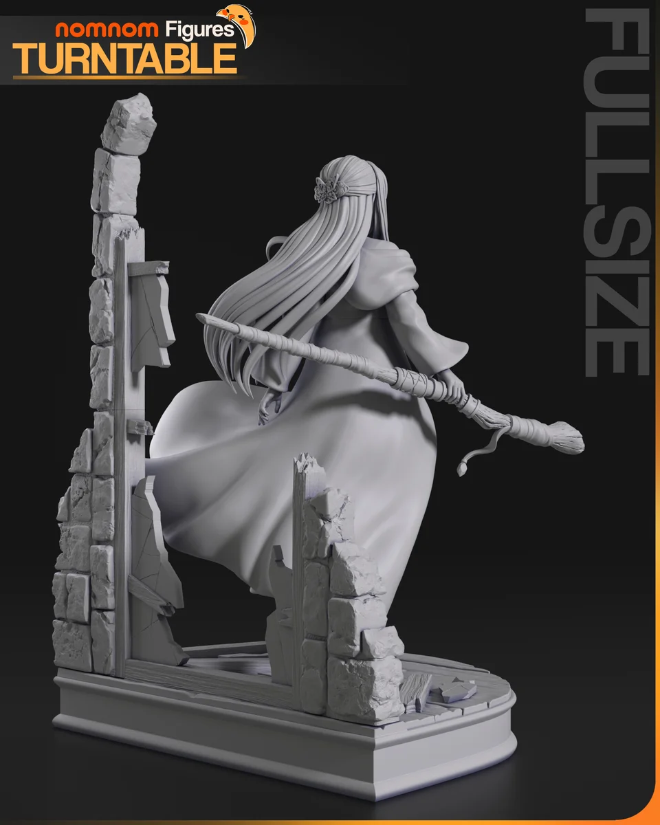 Fern | Fan Art | 3D Printed Resin Model Garage Kit | *Un-Painted* | Nomnom 7