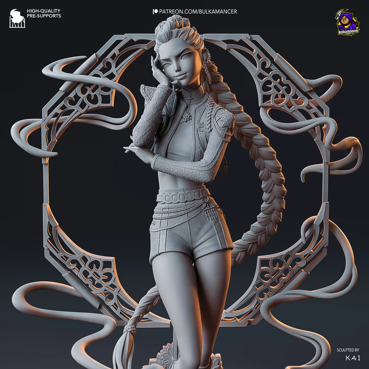 Rumi - Golden Vocalist | Fan Art | 3D Printed Resin Model Garage Kit | *Un-Painted* | Bulkamancer 5