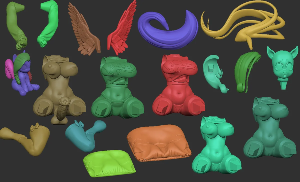 Fluttershy | Fan Art | 3D Printed Resin Model Garage Kit | *Un-Painted* | Officer Rhu 7