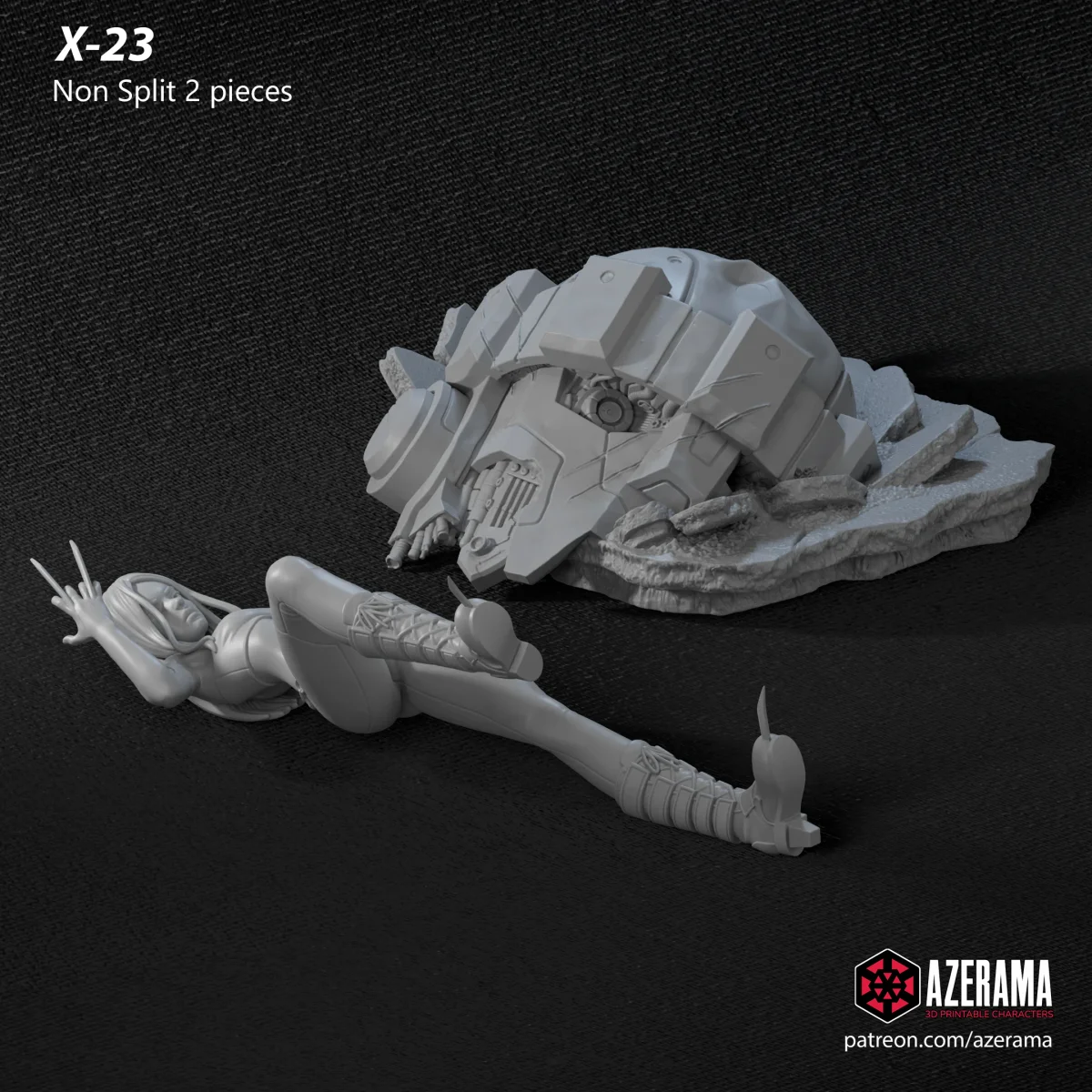 X-23 | Fan Art | 3D Printed Resin Model Garage Kit | *Un-Painted* | Azerama 3