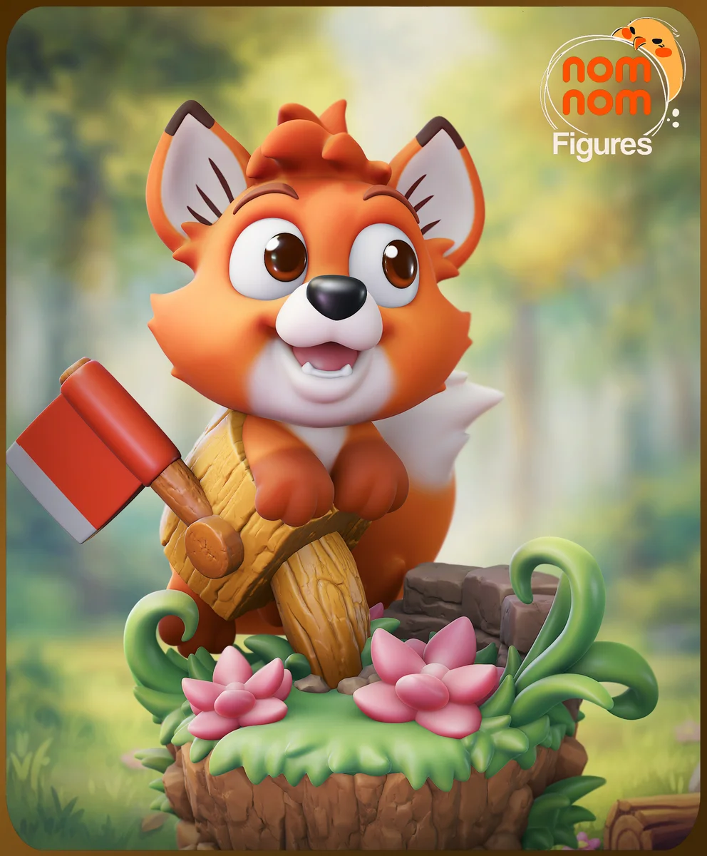 Chibi Tod | Fan Art | 3D Printed Resin Model Garage Kit | *Un-Painted* | Nomnom