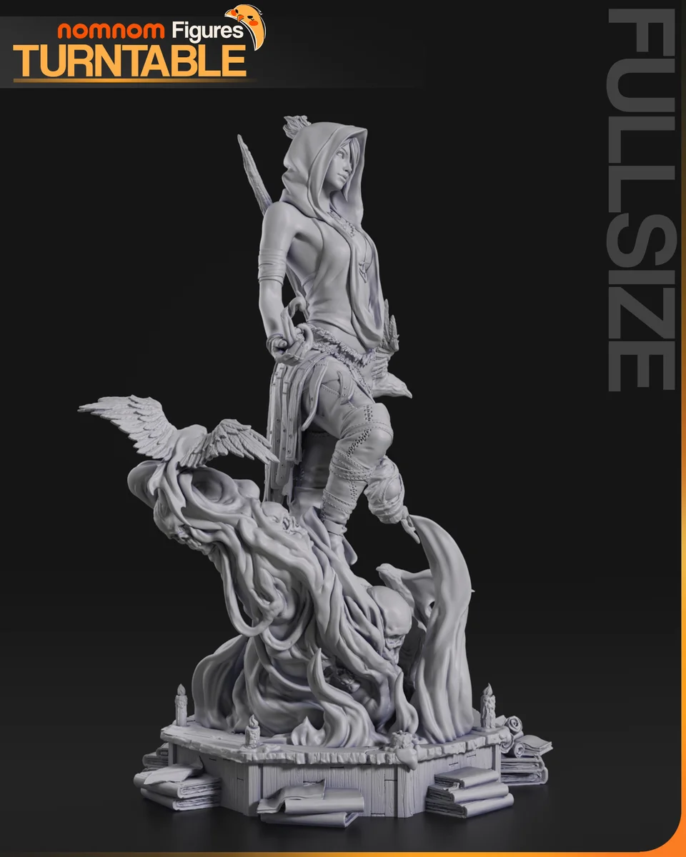 Morrigan | Fan Art | 3D Printed Resin Model Garage Kit | *Un-Painted* | Nomnom 9