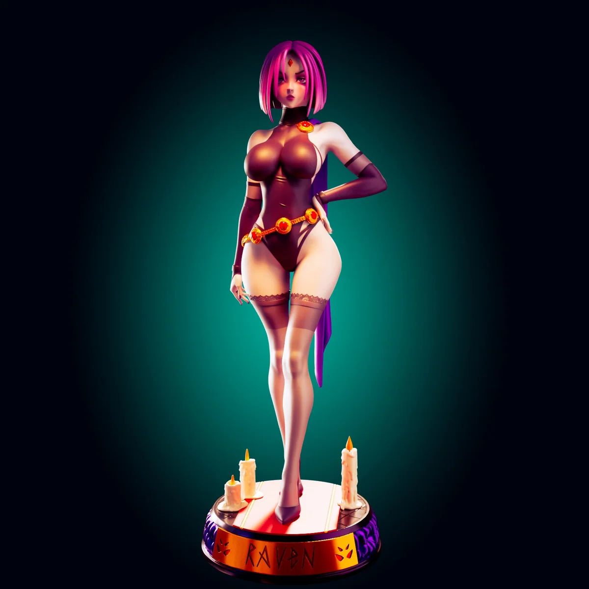 Raven | Fan Art | 3D Printed Resin Model Garage Kit | *Un-Painted* | Officer Rhu 5