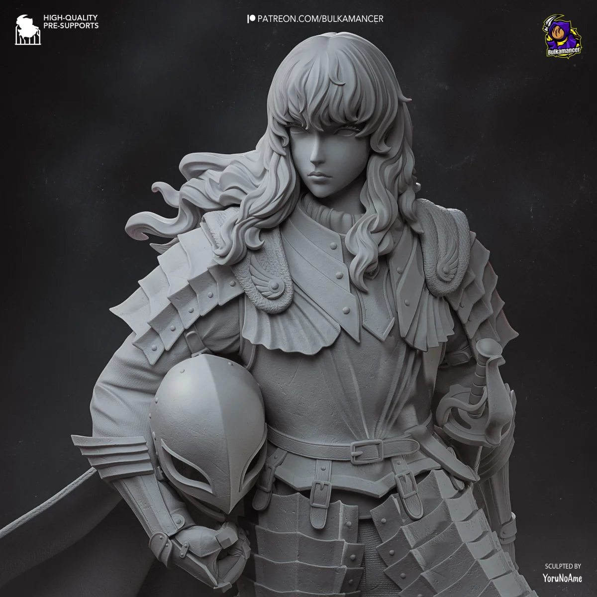 Griffith | Fan Art | 3D Printed Resin Model Garage Kit | *Un-Painted* | Bulkamancer 6