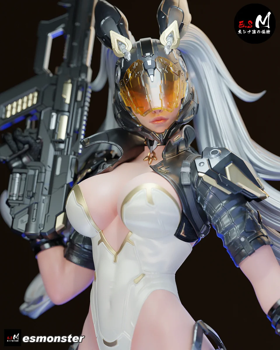 Ultimate Bunny | Fan Art | 3D Printed Resin Model Garage Kit | *Un-Painted* | ES Monster 6
